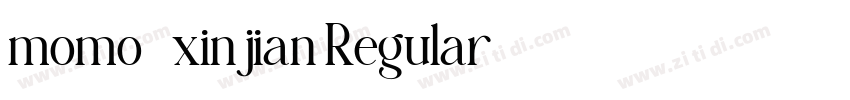 momo_xinjian Regular字体转换